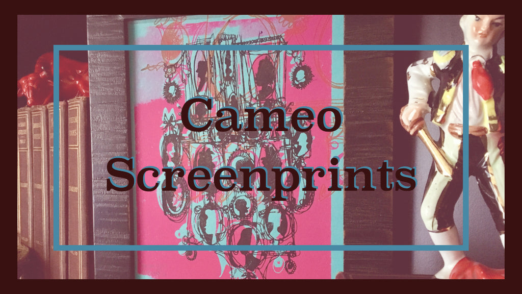Retro Cameo Silkscreen Prints
