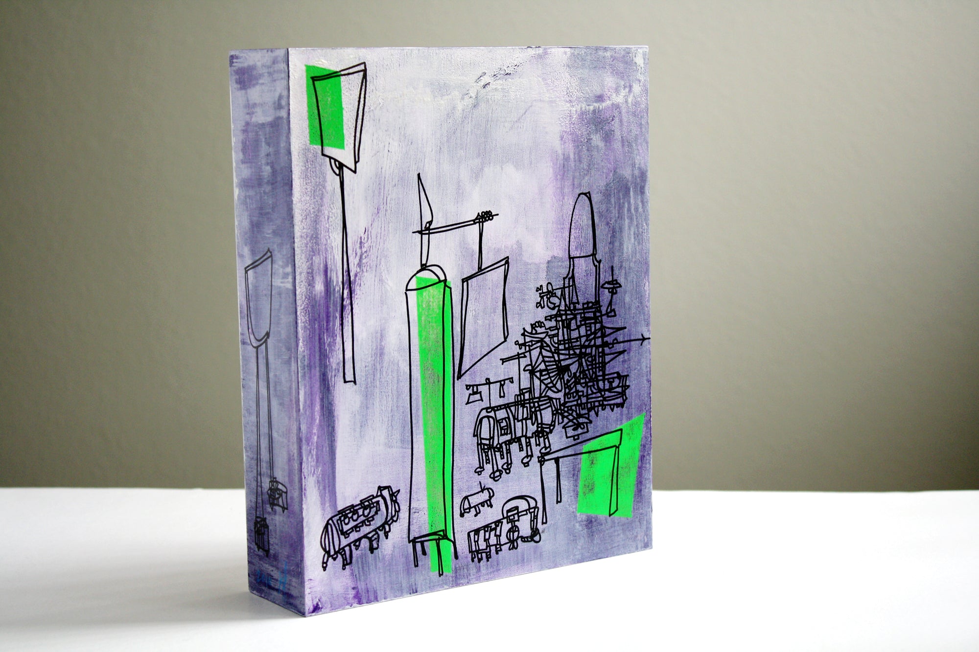 Custom Artwork by Kathryn DiLego (8x10x2")